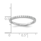 14K White Gold 1/4 carat Complete Diamond Wedding Band