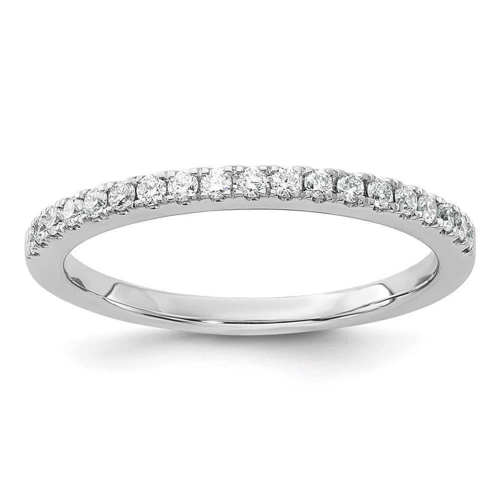 14K White Gold 1/4 carat Complete Diamond Wedding Band