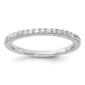 14K White Gold 1/4 carat Complete Diamond Wedding Band
