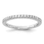 14K White Gold 1/4 carat Complete Diamond Wedding Band