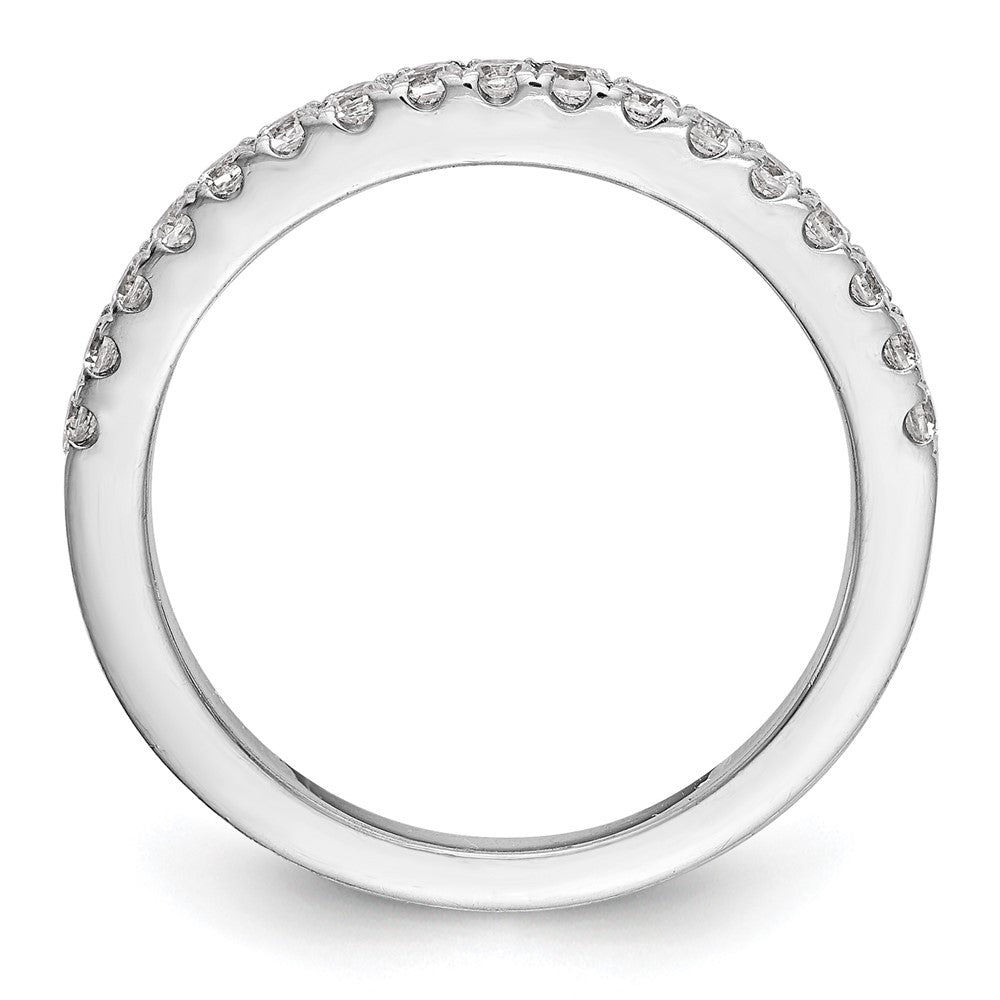 14K White Gold Diamond Wedding Band