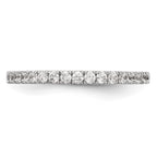 14K White Gold Diamond Wedding Band