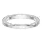 14K White Gold Diamond Wedding Band