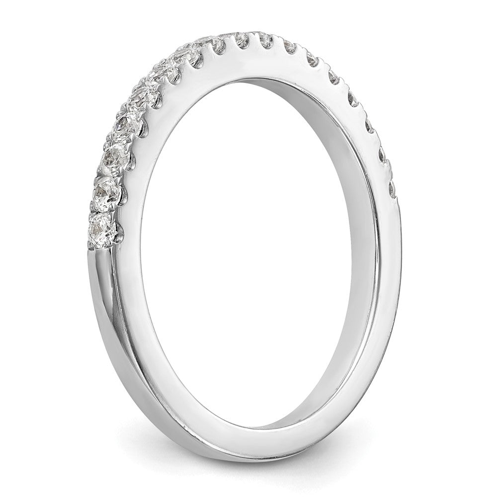 14K White Gold Diamond Wedding Band