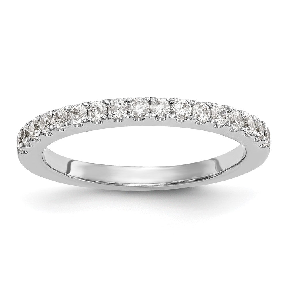 14K White Gold 1/3 carat Complete Diamond Wedding Band