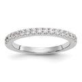 14K White Gold Diamond Wedding Band