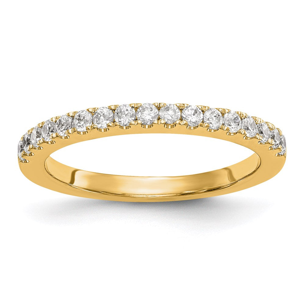 14K Yellow Gold Diamond Wedding Band