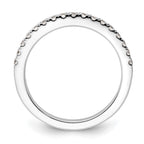 14K White Gold 3/8 carat Complete Diamond Wedding Band