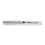 14K White Gold 3/8 carat Complete Diamond Wedding Band