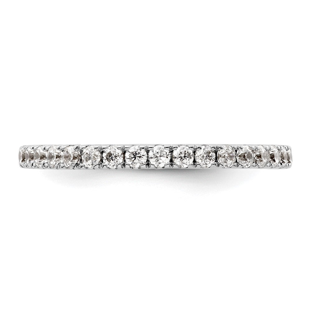 14K White Gold 3/8 carat Complete Diamond Wedding Band