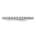 14K White Gold 3/8 carat Complete Diamond Wedding Band