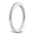 14K White Gold 3/8 carat Complete Diamond Wedding Band