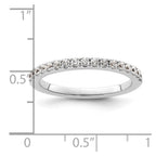 14K White Gold 3/8 carat Complete Diamond Wedding Band