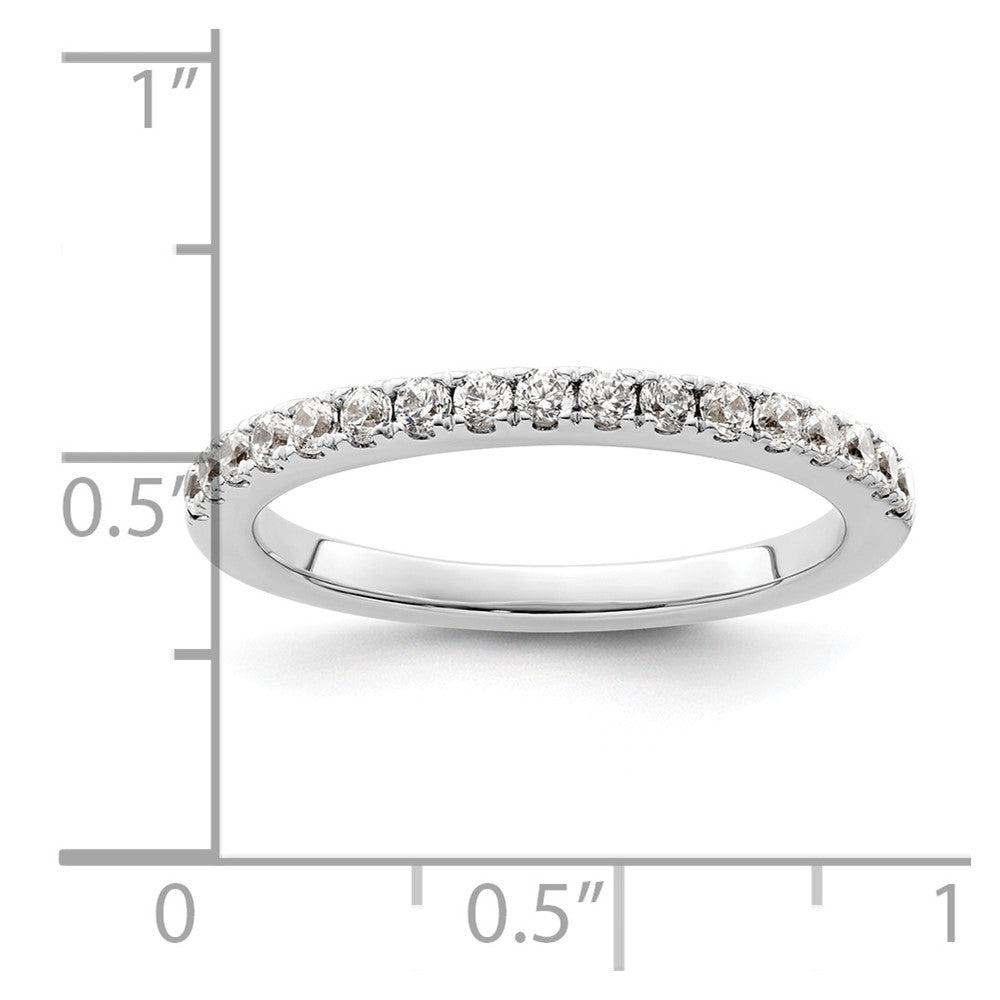 14K White Gold 3/8 carat Complete Diamond Wedding Band