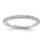 14K White Gold 3/8 carat Complete Diamond Wedding Band