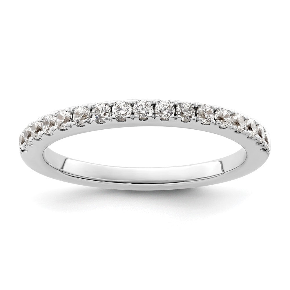 14K White Gold 3/8 carat Complete Diamond Wedding Band