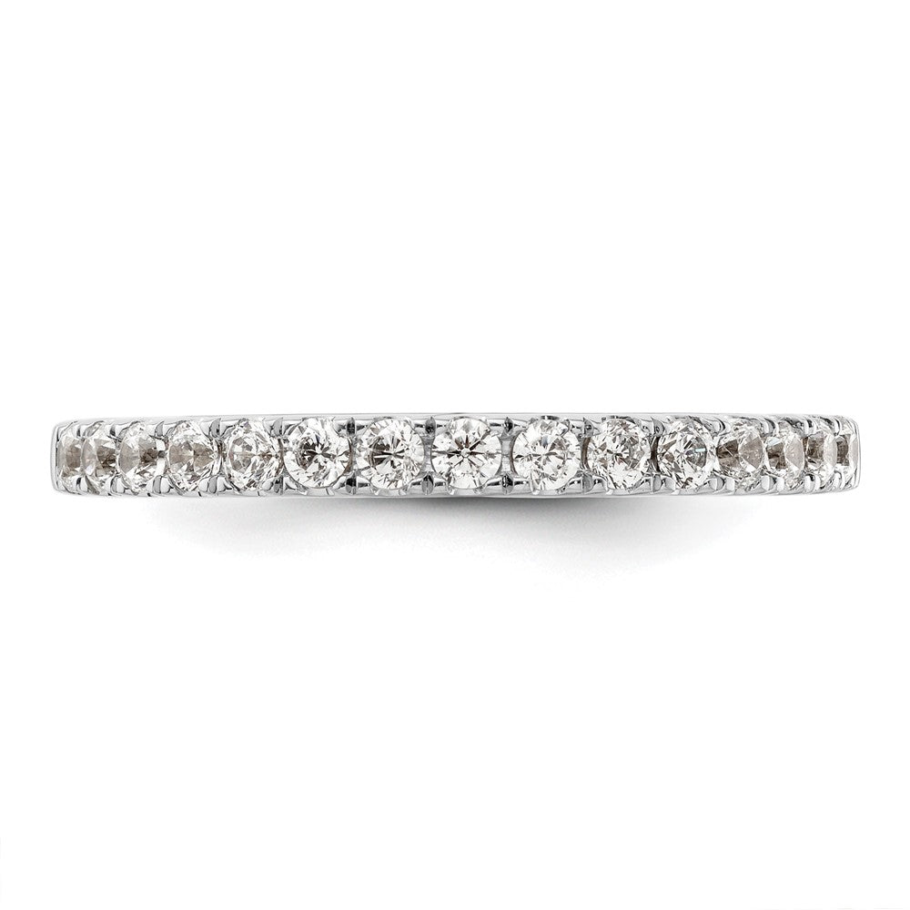 14K White Gold 1/2 carat Complete Diamond Wedding Band