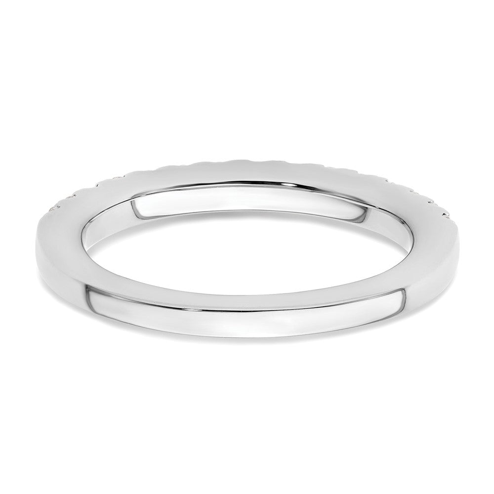 14K White Gold 1/2 carat Complete Diamond Wedding Band