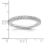 14K White Gold 1/2 carat Complete Diamond Wedding Band