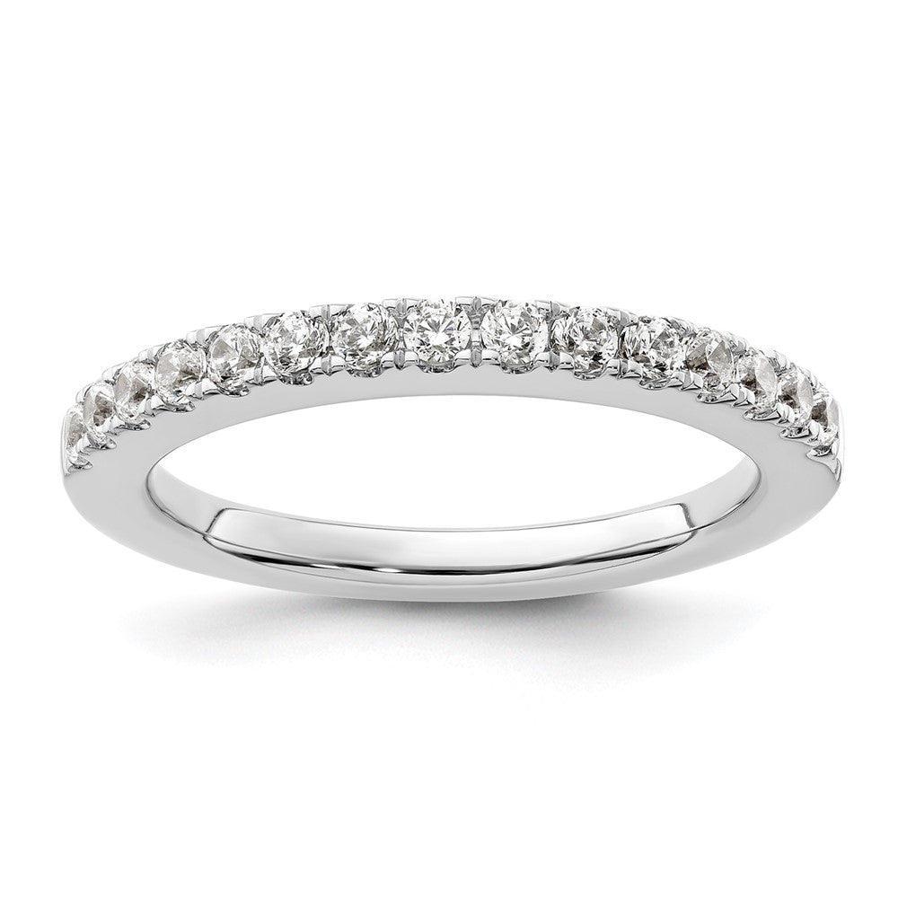 14K White Gold 1/2 carat Complete Diamond Wedding Band
