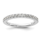 14K White Gold 1/2 carat Complete Diamond Wedding Band