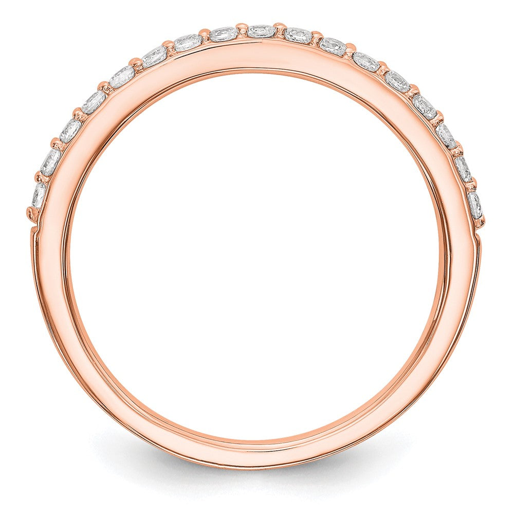 14K Rose Gold Diamond Wedding Band