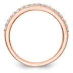 14K Rose Gold Diamond Wedding Band