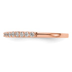 14K Rose Gold Diamond Wedding Band