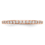 14K Rose Gold Diamond Wedding Band