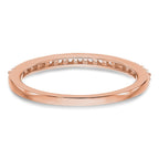 14K Rose Gold Diamond Wedding Band