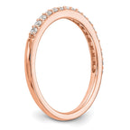 14K Rose Gold Diamond Wedding Band