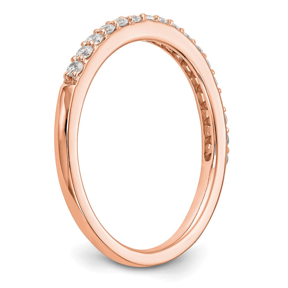 14K Rose Gold Diamond Wedding Band
