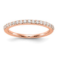 14K Rose Gold Diamond Wedding Band