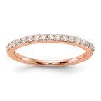14K Rose Gold Diamond Wedding Band
