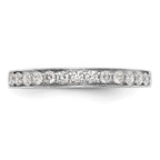 14K White Gold 1/3 carat Diamond Complete Wedding Band