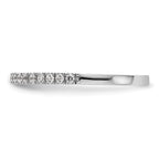14K White Gold 1/5 carat Diamond Complete Wedding Band