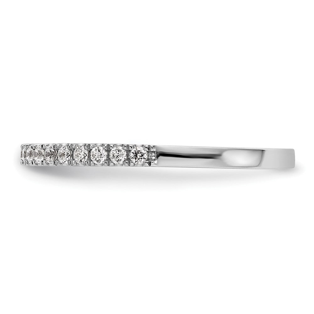 14K White Gold 1/5 carat Diamond Complete Wedding Band