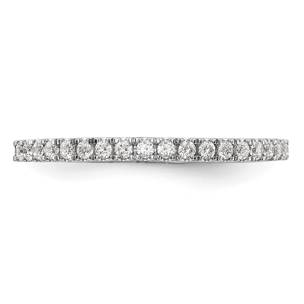 14K White Gold 1/5 carat Diamond Complete Wedding Band