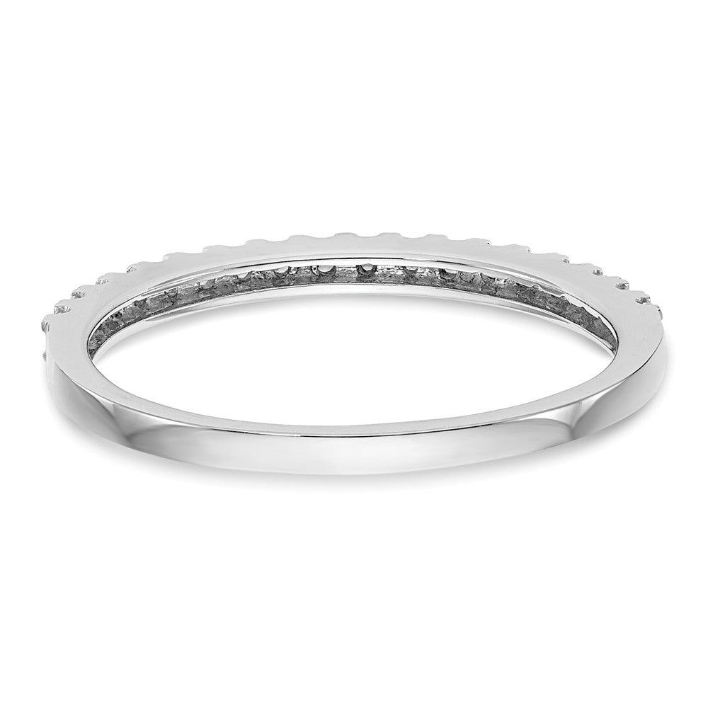 14K White Gold 1/5 carat Diamond Complete Wedding Band