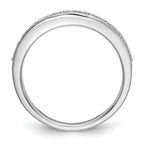 14k White Gold 1/4 carat Diamond Set of 2 Complete Wedding Bands