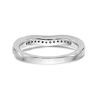 14K White Gold Round Diamond Wedding Band