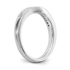 14K White Gold Round Diamond Wedding Band
