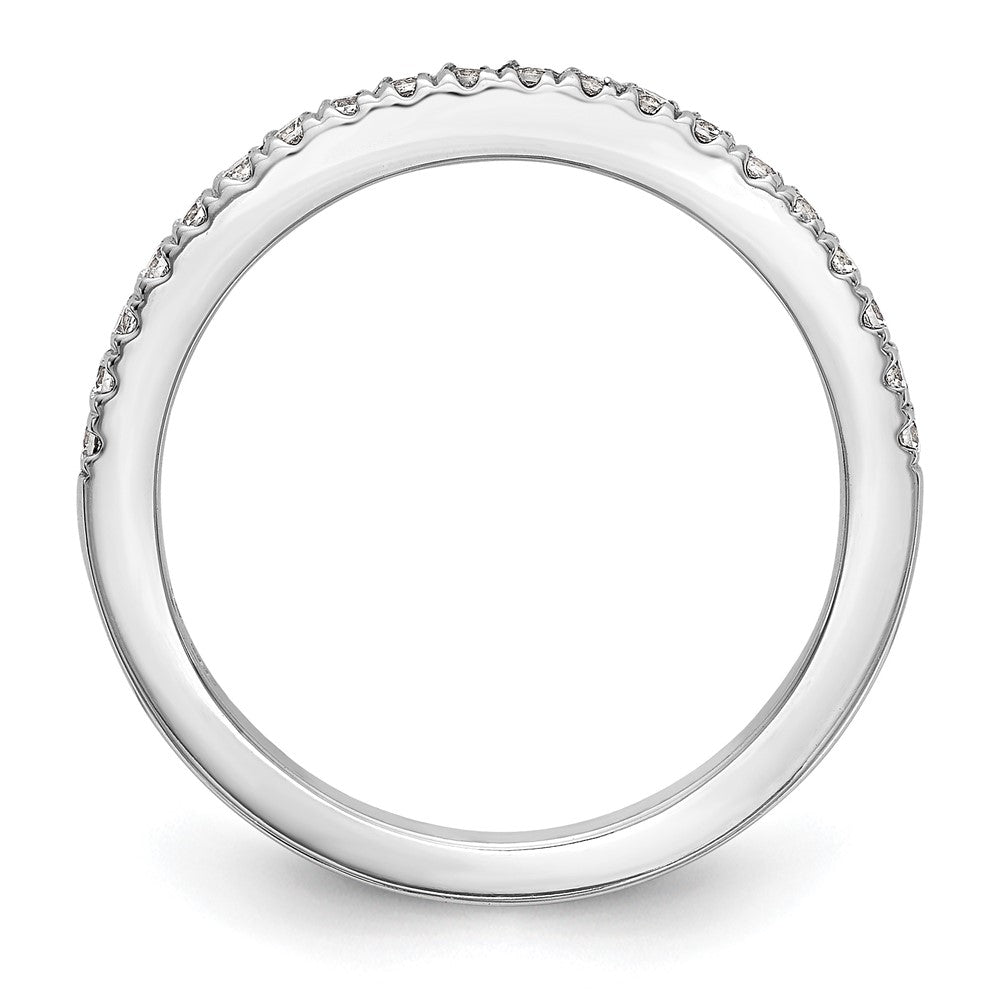 14K White Gold Diamond Wedding Band