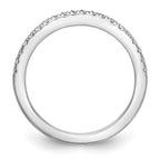 14K White Gold Diamond Wedding Band