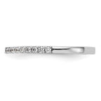 14K White Gold Diamond Wedding Band