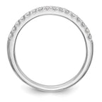 14K White Gold 1/4 carat Diamond Complete Wedding Band