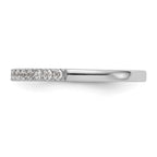 14K White Gold 1/4 carat Diamond Complete Wedding Band
