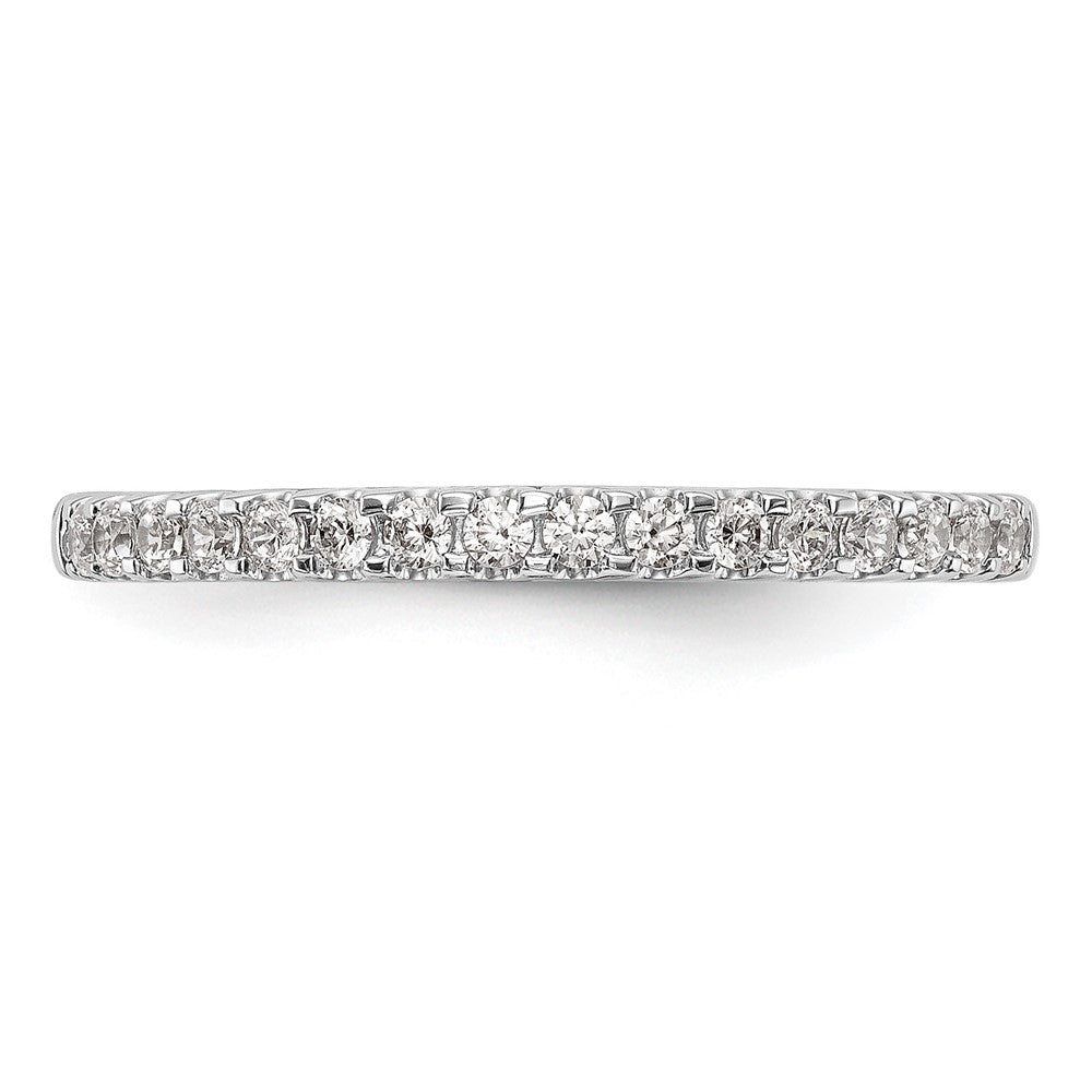 14K White Gold 1/4 carat Diamond Complete Wedding Band