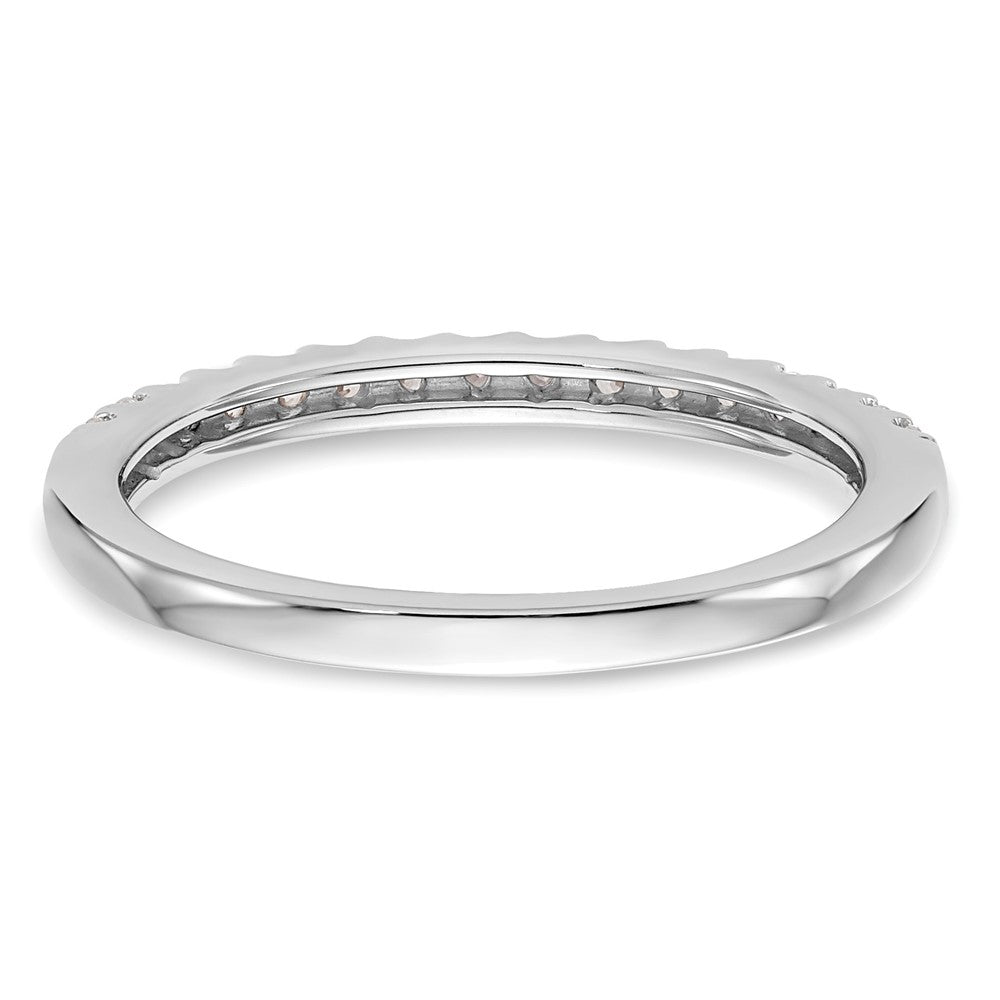14K White Gold 1/4 carat Diamond Complete Wedding Band