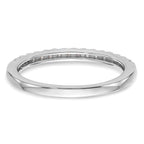 14K White Gold 1/4 carat Diamond Complete Wedding Band